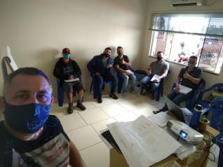 Treinamento em segurança com amônia